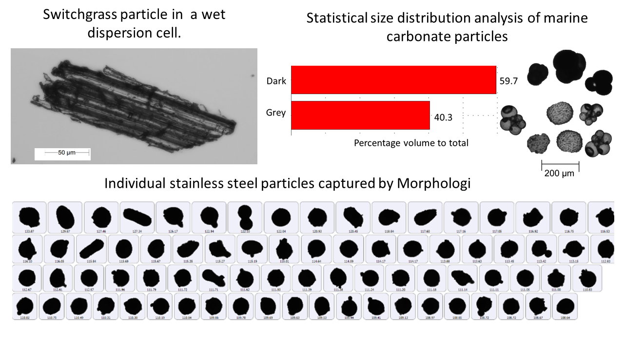 representation of results of particle size analysis