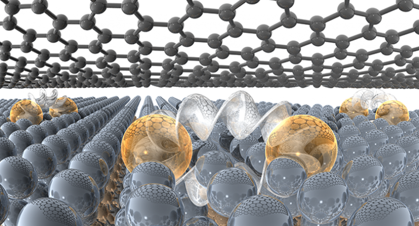 illustration of layers of graphene