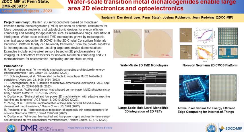 Wafer-scale transition metal dichalcogenides enable large area 2D electronics and optoelectronics