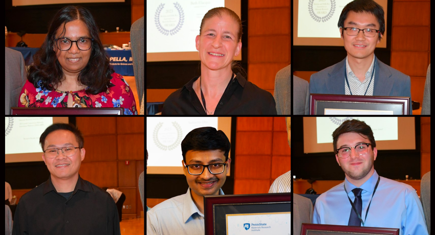 collage of six people with awards, four male and two female