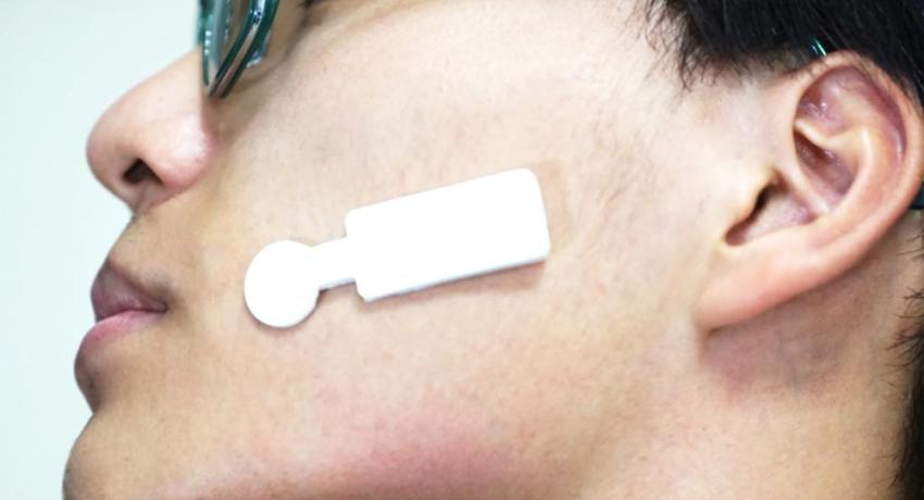 Sticker sensor on face