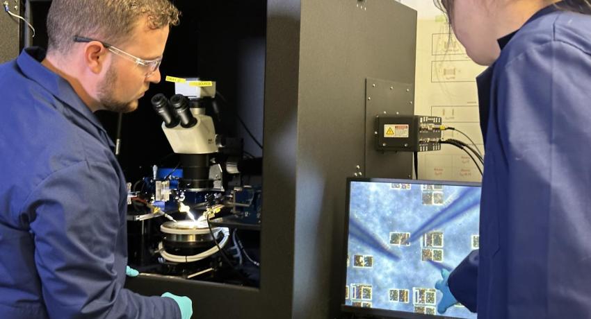 Students in the lab