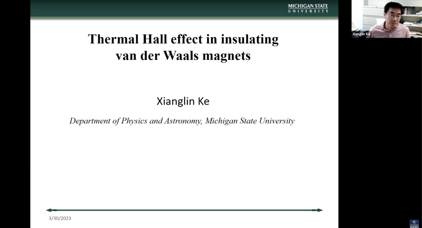 Thermal Hall effect in insulating van der Waals magnets