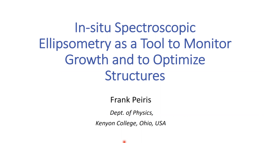 In-situ Spectroscopic Ellipsometry as a Tool to Monitor Growth and to Optimize Structures