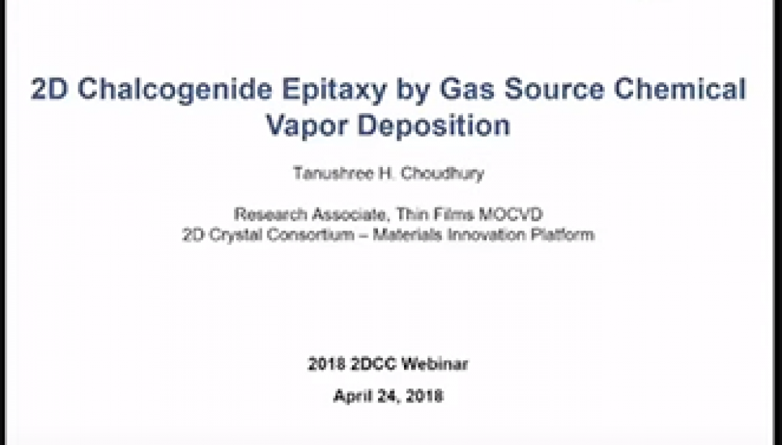 2D Chalcogenide Epitaxy by Gas Source Chemical Vapor Deposition