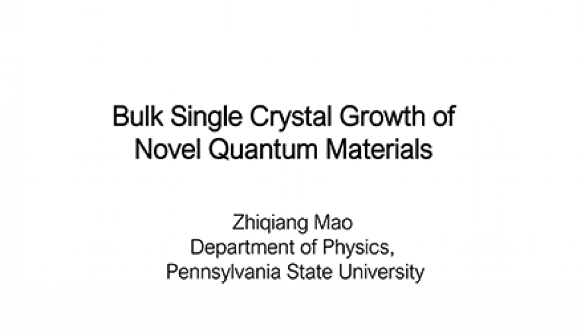 Bulk Single Crystal Growth of Novel Quantum Materials